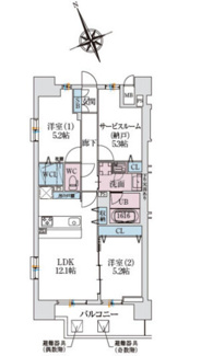 【間取り】 | スプランディッド大阪NAMBA　LINE