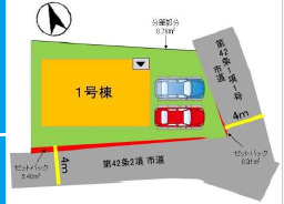 糸島市前原北4丁目3期の区画図