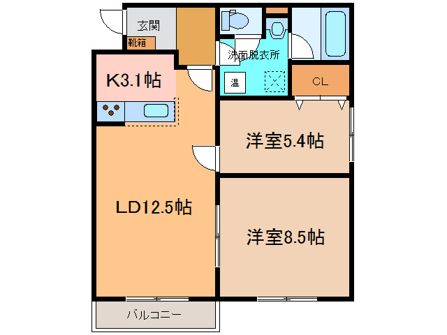 みずほ町ハイツの間取り