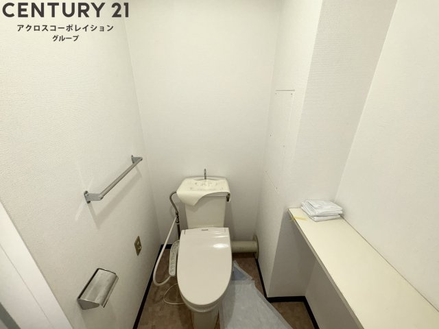 ゆったり落ち着けるトイレです。