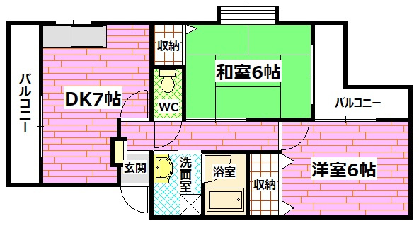ドミール稲荷町の間取り