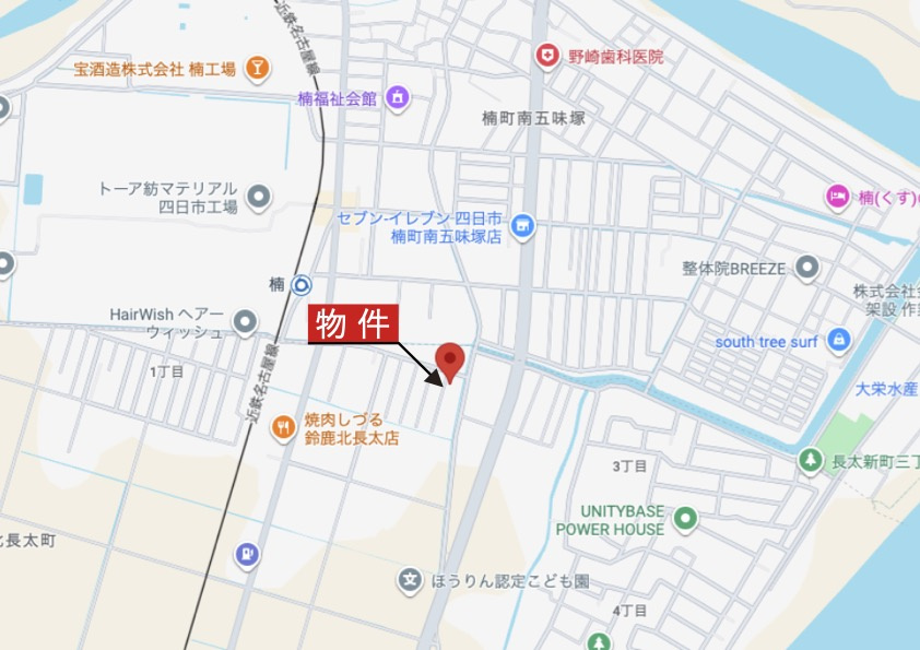 鈴鹿市長太新町2丁目《5号棟》の地図|広域Map