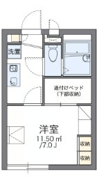 レオパレスおゆみ06の間取り