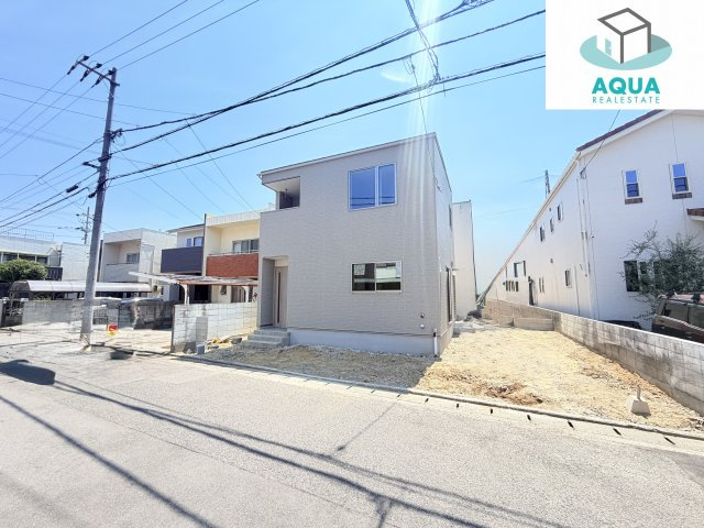 オール電化デザイナーズハウス高松市新北町建売①の外観|おしゃれな外観です