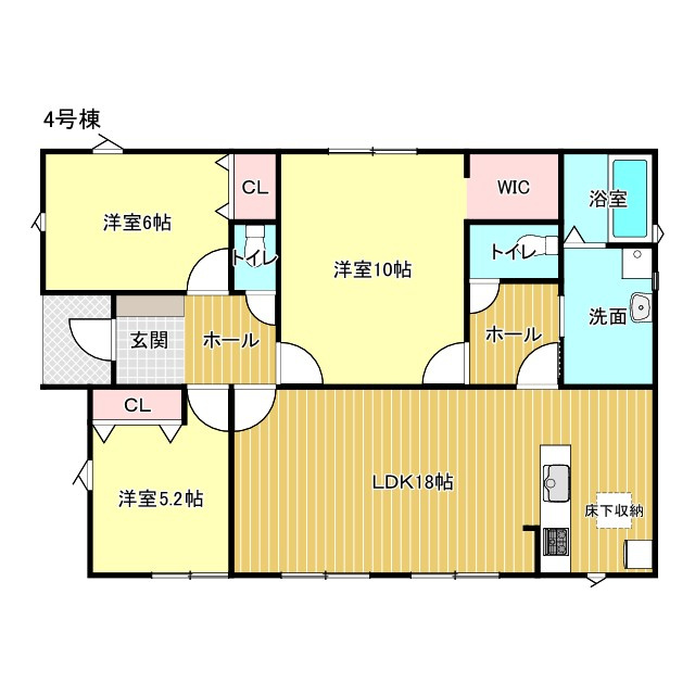 鈴鹿市長太新町2丁目《4号棟》の間取り