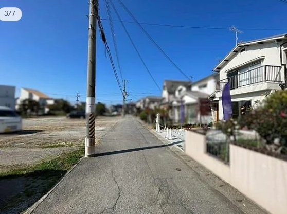 和歌山市杭ノ瀬の前面道路含む現地写真