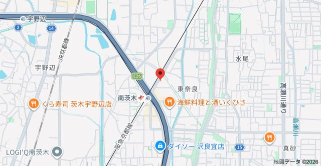 クレール南茨木の地図