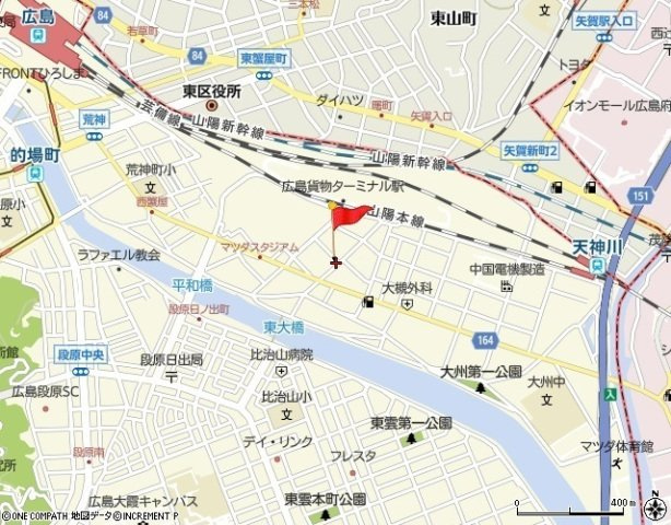 Mハイム南蟹屋の地図