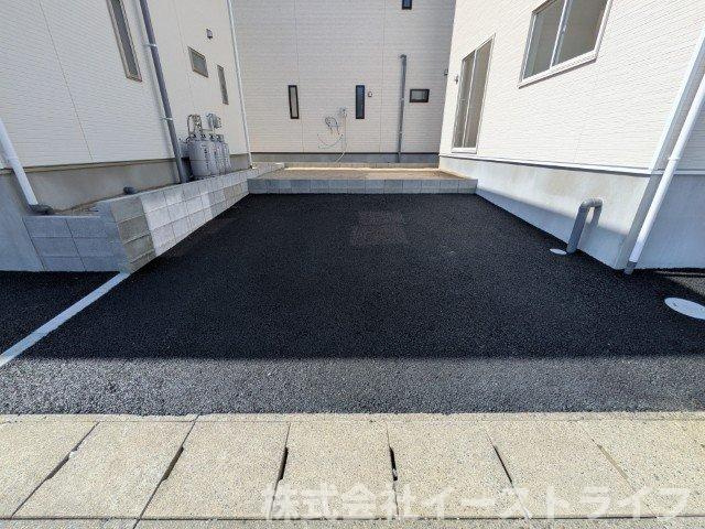 【新築戸建】　いわき市常磐西郷町第10　全10棟の駐車場|2号棟写真　カースペース（2台駐車可能）合わせて4台駐車可能！