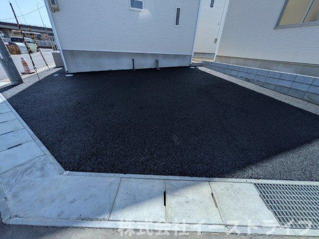 【新築戸建】　いわき市常磐西郷町第10　全10棟の駐車場|2号棟写真　カースペース（2台駐車可能）合わせて4台駐車可能！