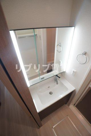 D-ROOM汐見丘αの洗面所