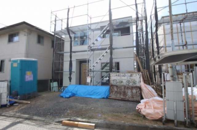 【特別価格　８月末まで】高知市瀬戸東町3丁目　新築戸建　①【全2区画】の外観|①　土地面積　128.83㎡（約38.97坪）　建物面積　100.54㎡（約30.41坪）