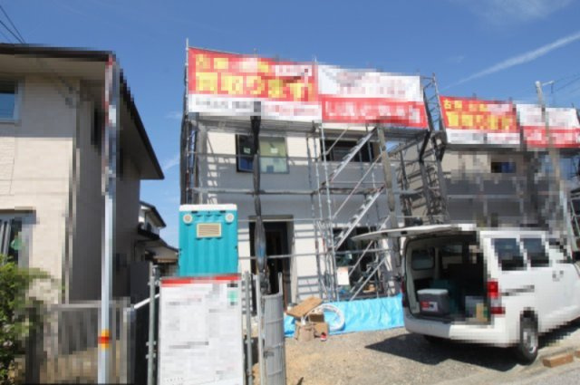 【特別価格　８月末まで】高知市瀬戸東町3丁目　新築戸建　①【全2区画】の外観|①　土地面積　128.83㎡（約38.97坪）　建物面積　100.54㎡（約30.41坪）