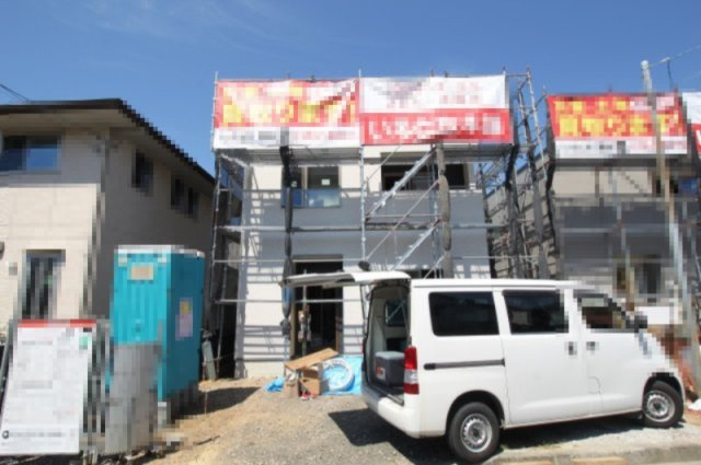 【特別価格　８月末まで】高知市瀬戸東町3丁目　新築戸建　①【全2区画】の外観|①　土地面積　128.83㎡（約38.97坪）　建物面積　100.54㎡（約30.41坪）