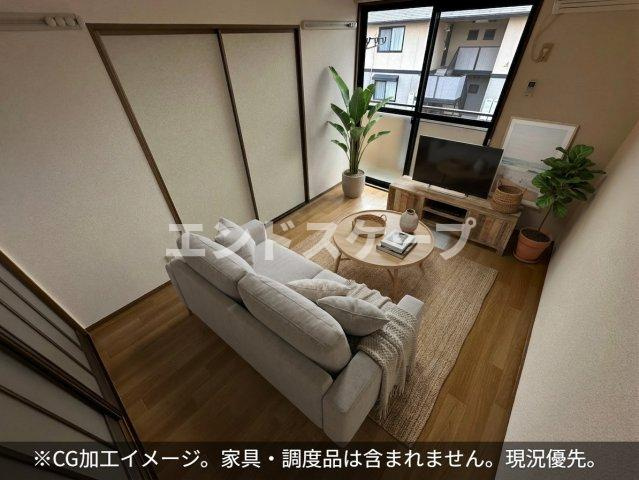 エスポワールＢの居間・リビング|高崎、前橋のお部屋探しはエンドスケープまで！お客様の理想お聞かせ下さい♪