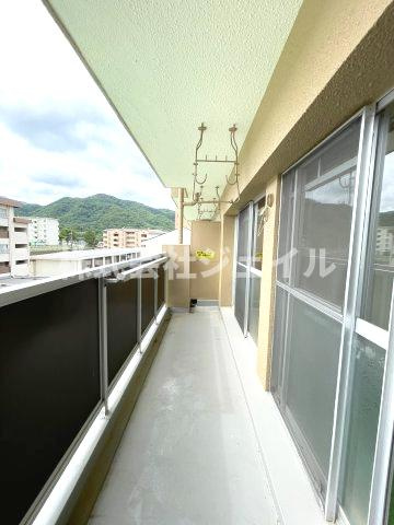 有野16団地　西ビルのバルコニー