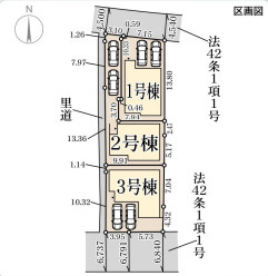 リーブルガーデン亀岡市篠町柏原町頭2期の区画図