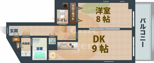 【間取り】 | レ・ベント高円寺 | 1LDKのお部屋です。