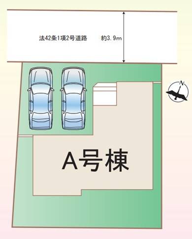 神戸市西区北山台2丁目の区画図
