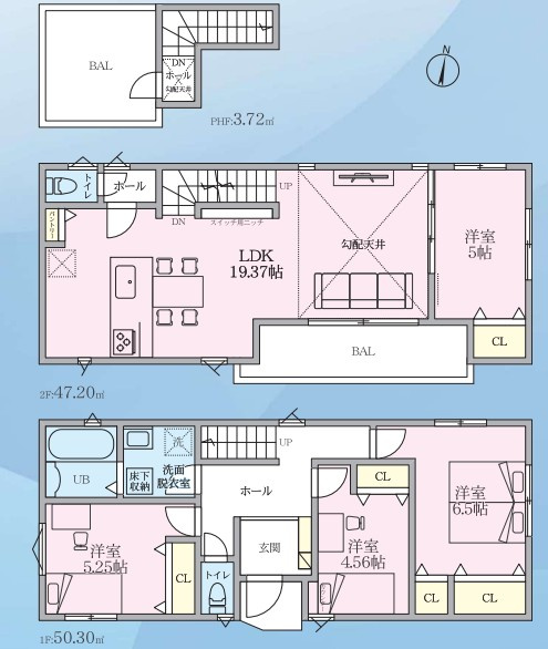 戸建 横浜市港北区富士塚２丁目の間取り