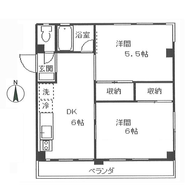滝口マンションの間取り