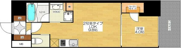 ブエナビスタ神戸三宮の間取り