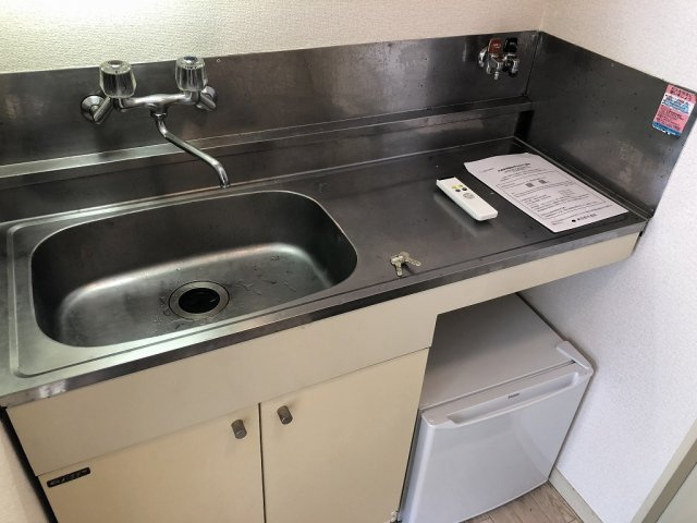 プラザドゥサビーネＡ棟のキッチン|冷蔵庫がある場合は残置物扱いとなります