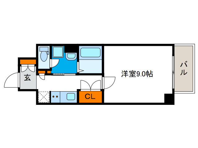 レジュールアッシュ弁天の間取り