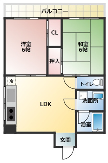 【間取り】 | 上祇園ハイツ