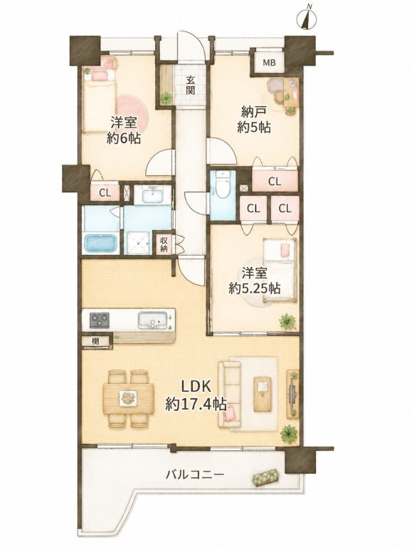 ランフォルセ香里園の間取り|間取り図はいかがですか？ご希望を叶える間取りですか？リビングの広さは？水回りの位置は？カウンターキッチン？など色々な情報が集約されています。弊社ではリフォームなどのご相談も承っております。
