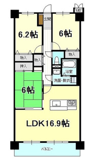 【間取り】 | サントノーレ姫原弐番館