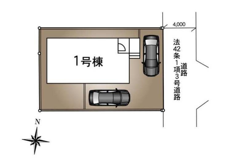 つくばみらい市伊奈東第12　新築戸建の区画図
