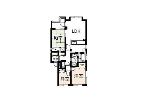 リズ市川平田の間取り