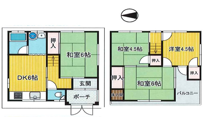 【間取り】 | 城東区鴫野東1丁目中古戸建