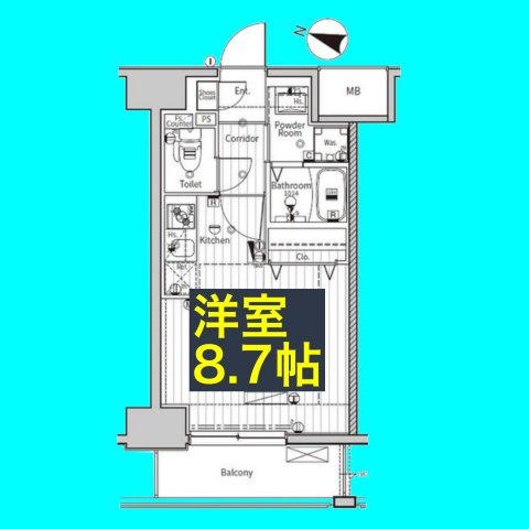 プログレッソ八田の間取り