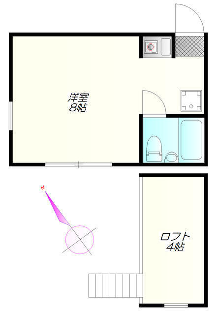 渋谷区幡ヶ谷3丁目のアパートの画像