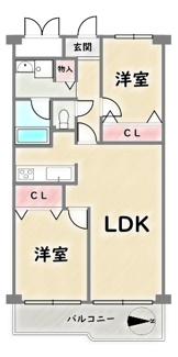 【間取り】 | ネオコーポ太秦
