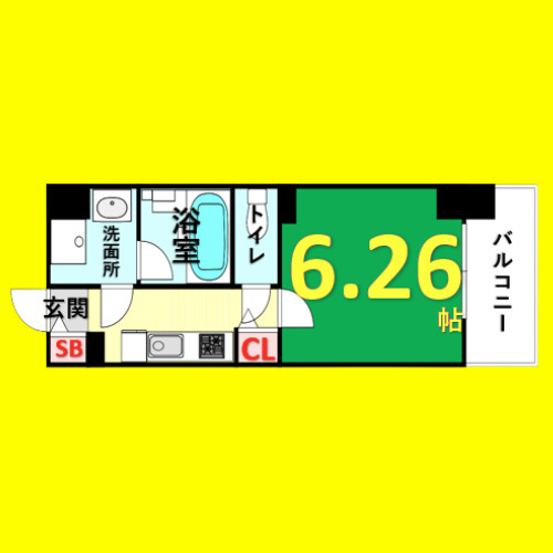 リシュドール堀田駅東　名古屋市賃貸　仲介手数料無料の間取り