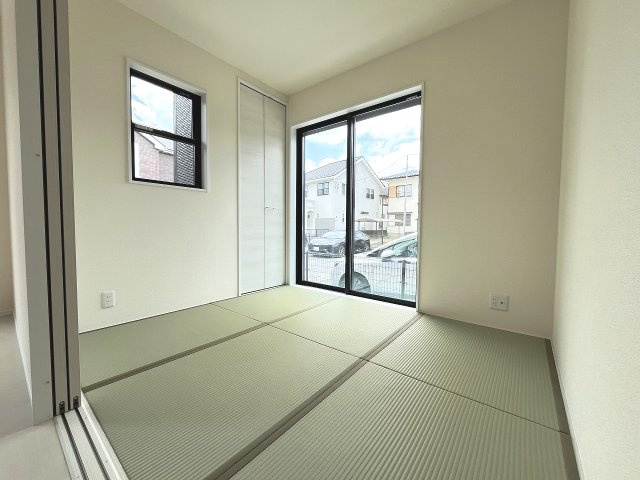 【和室】 | 糟屋郡粕屋町甲仲原1丁目・平屋　1号棟（全1棟）【仲介手数料無料・0円】 | 現地写真。1階和室です。