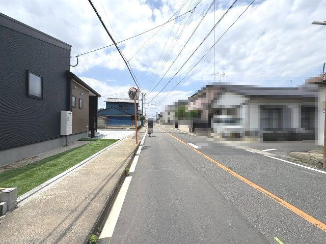 【その他】 | 糟屋郡粕屋町甲仲原1丁目・平屋　1号棟（全1棟）【仲介手数料無料・0円】 | 現地写真。前面道路です。