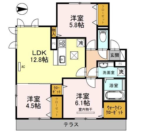 ウチカイトの間取り