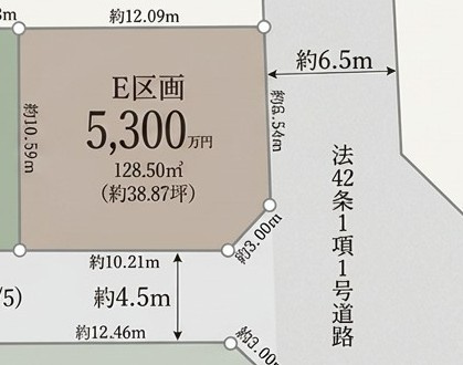 【土地図】 | 横浜市青葉区すみよし台土地 | 土地図です