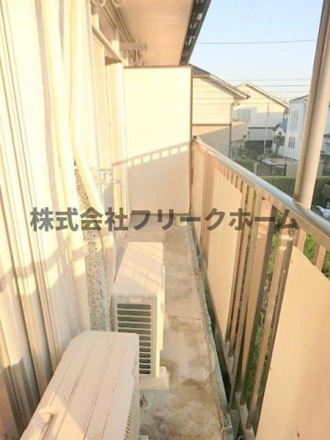 三鷹市牟礼５丁目のアパートのバルコニー|※別号室参考写真になります。