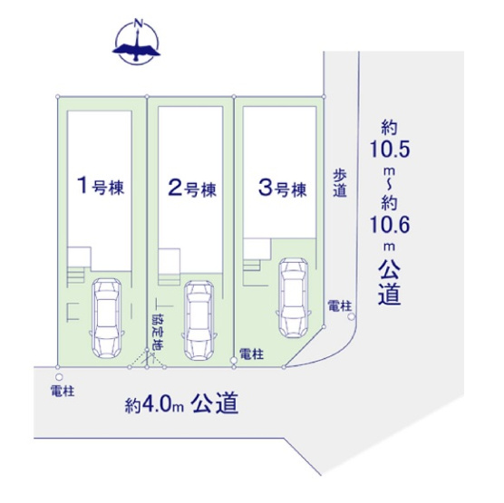 【区画図】 | 福岡市西区小戸3丁目7期　1号棟（全3棟）【仲介手数料無料・0円】 | 区画図です。1号棟