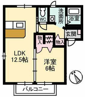【間取り】 | ジュネスエスポワール Ａ棟