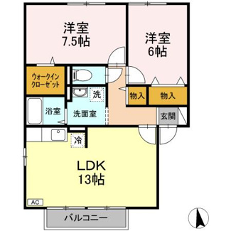 【間取り】 | アシュランス　A棟