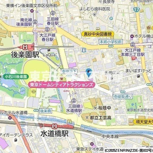 ベルファース本郷弓町の地図