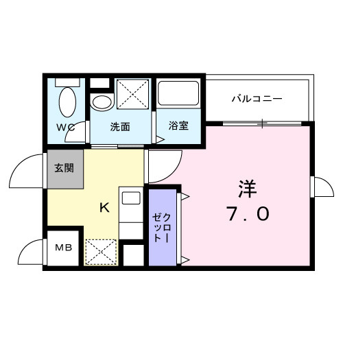ヴァンベェール２７の間取り|間取図