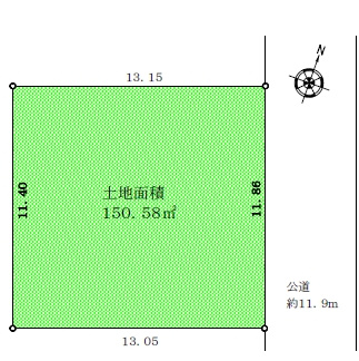 川越市霞ヶ関北　売地の土地図