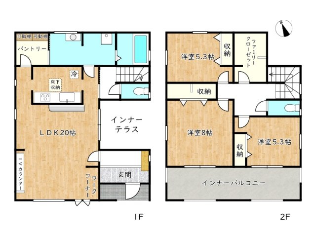 【間取り】 | 姫路市北原7期／全2棟